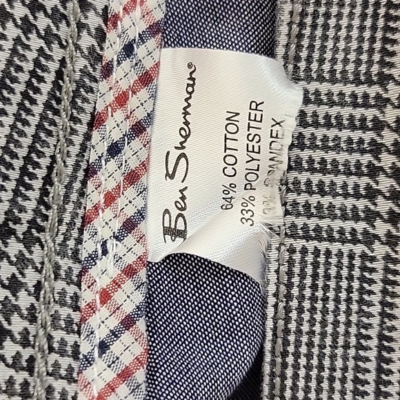 Ben Sherman Black and White Houndstooth Pants, Men's Sz 33 X 32 - Picture 6 of 6